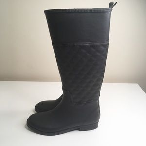 NWOT Merona Barbara Quilted Tall Rain Boots